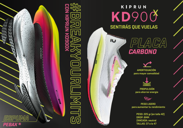 KIPRUN KD900X la zapatilla de placa de carbono llega a Decathlon